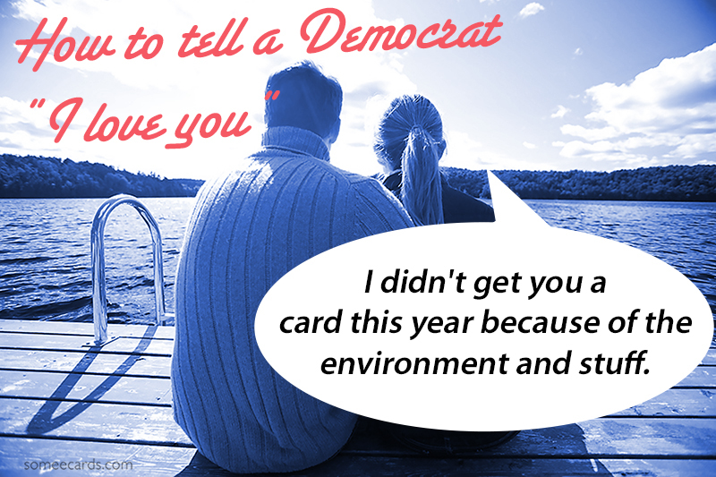 14 ways to tell someone from the opposite political party how you feel on Valentine's Day.