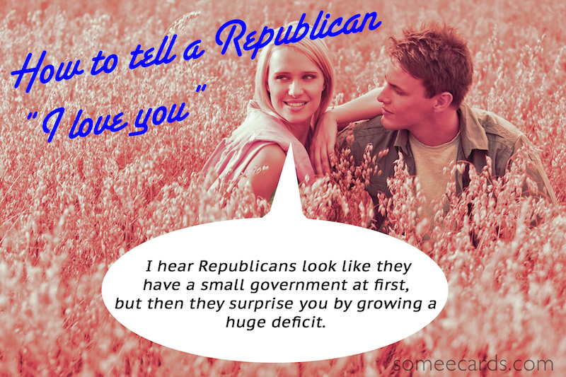 14 ways to tell someone from the opposite political party how you feel on Valentine's Day.