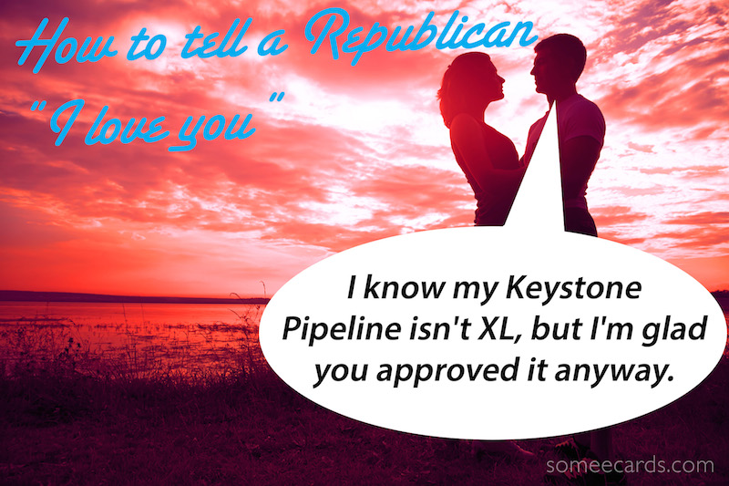 14 ways to tell someone from the opposite political party how you feel on Valentine's Day.