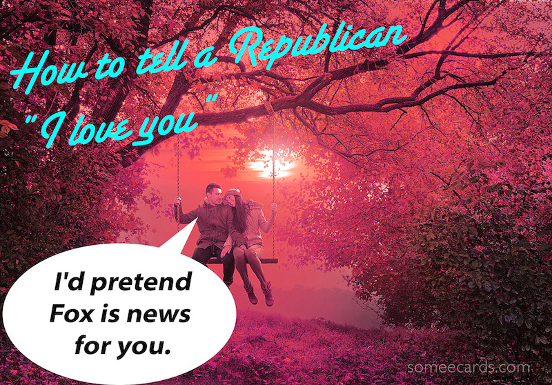 14 ways to tell someone from the opposite political party how you feel on Valentine's Day.