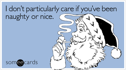 someecards.com - I don't particularly care if you've been naughty or nice