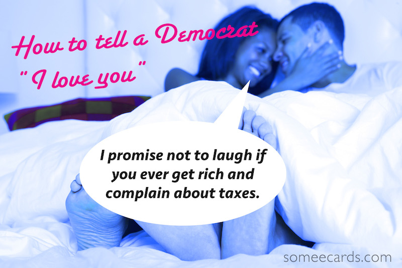 14 ways to tell someone from the opposite political party how you feel on Valentine's Day.