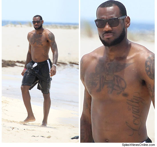 Not only does LeBron have the word Loyalty inked on his rib cage but it 