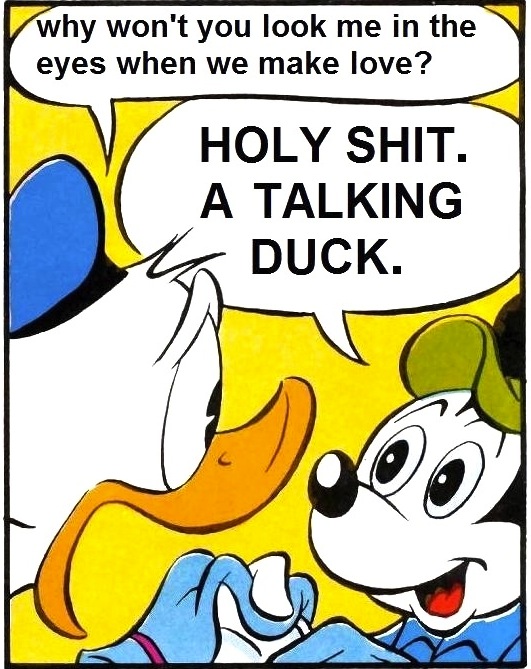 Donald Duck And Mickey Mouse Have Bizarre Conversation Someecards Cry For Help