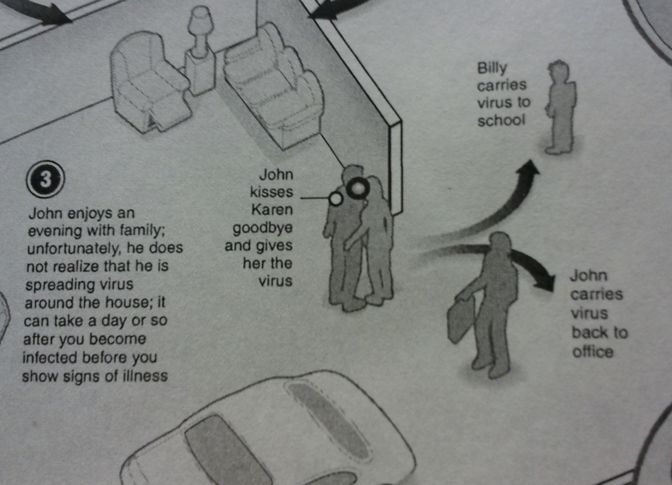 Horny wife makes memorable cameo in public health poster.