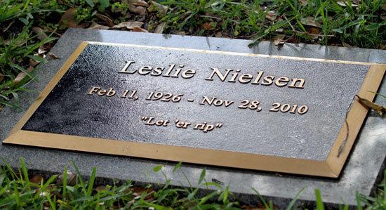 Leslie Nielsen Tombstone
