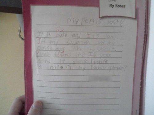 7 new unintentionally inappropriate test answers from young children.