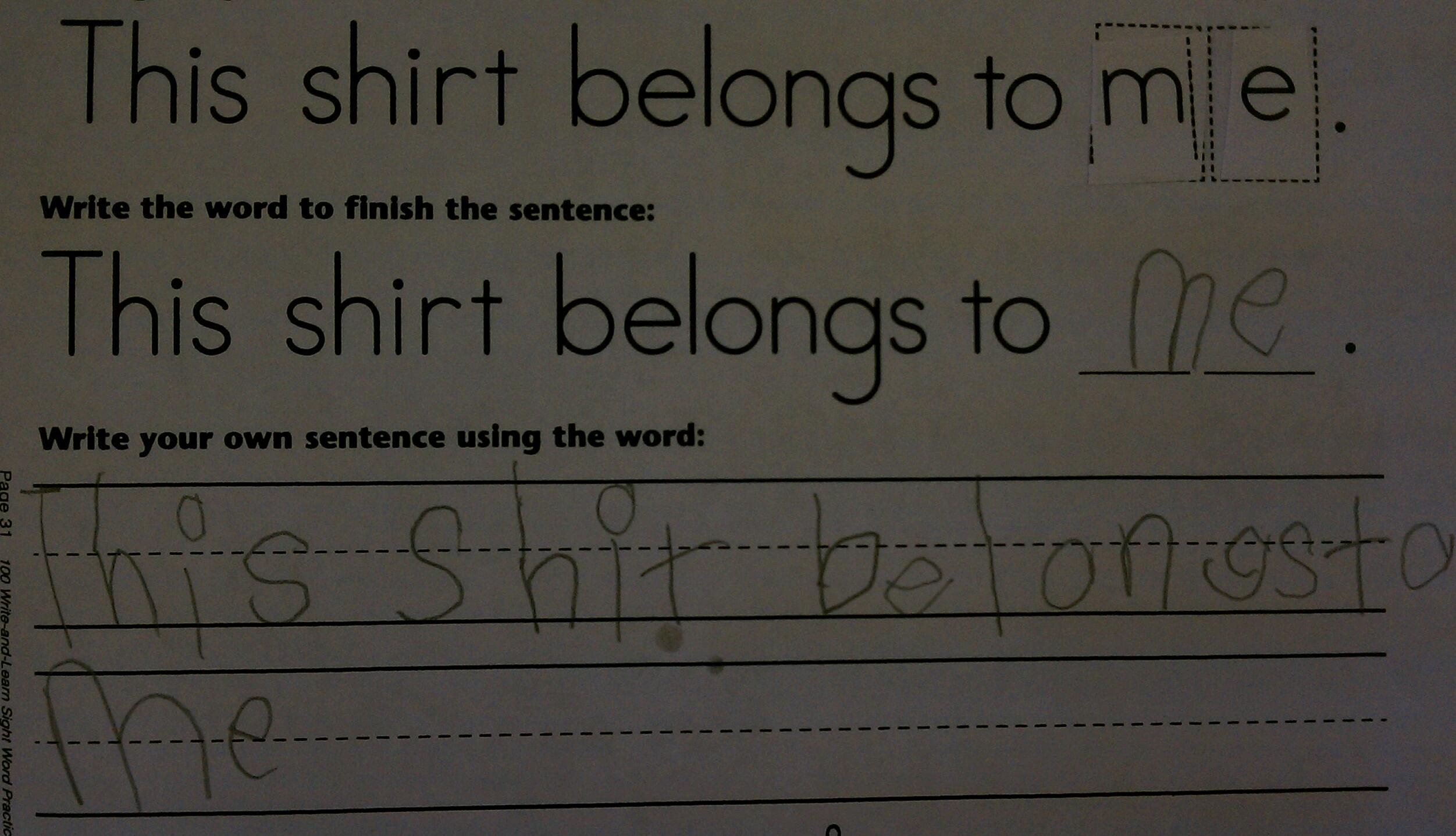7 new unintentionally inappropriate test answers from young children.