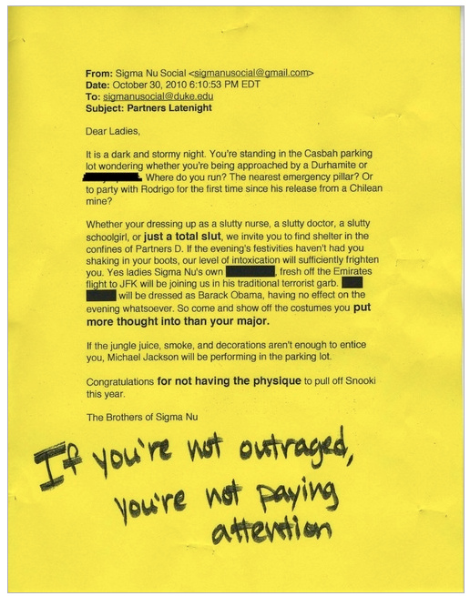 Controversial Duke fraternity party invitation deeply offends someecards by stealing five of our jokes.