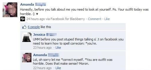 The definitive list of the best, most obnoxious responses to misspellings on Facebook.