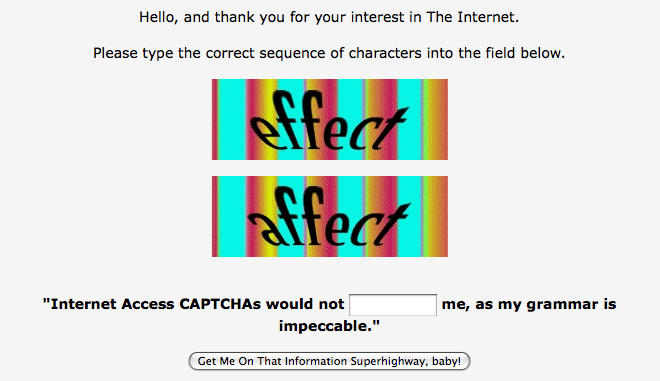 How to keep the grammatically challenged off the Internet.