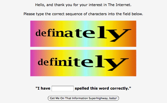 How to keep the grammatically challenged off the Internet.