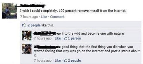 7 more examples of Facebook status updates posted at wildly inappropriate moments.