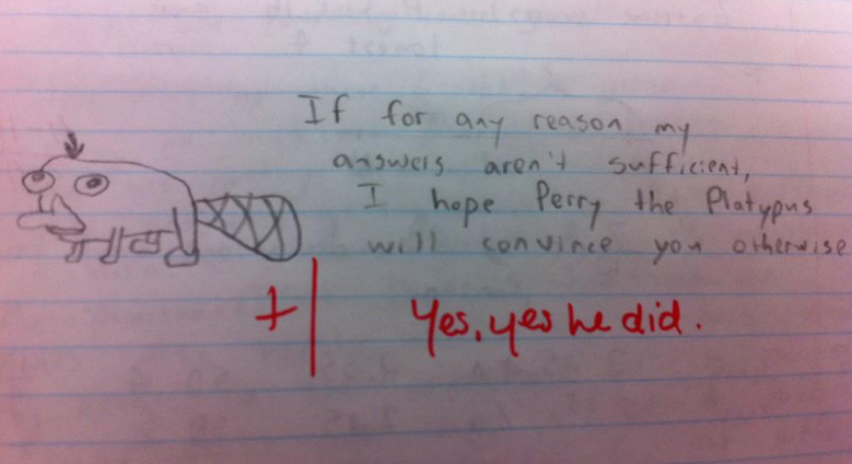 7 new unintentionally inappropriate test answers from young children.