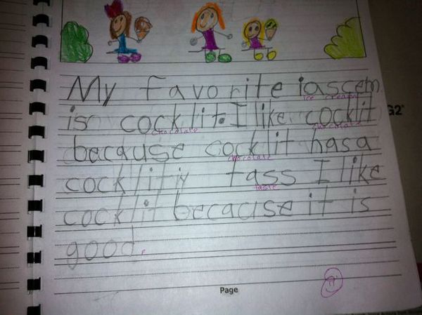 7 new unintentionally inappropriate test answers from young children.