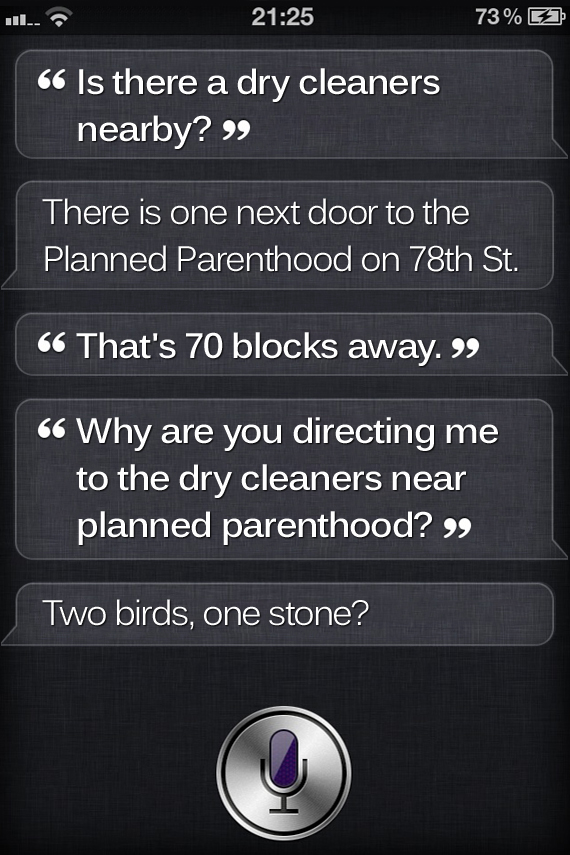 Siri now trying way too hard to help people get abortions.