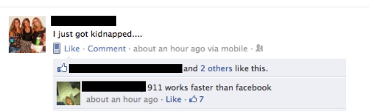 7 more examples of Facebook status updates posted at wildly inappropriate moments.