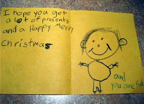 5 unintentionally inappropriate Christmas cards from children.
