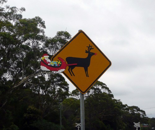Another Christmastime smart-ass response to a well-meaning sign.