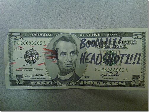 11 more impressive examples of creatively defaced currency.