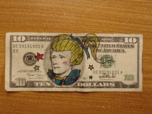 11 more impressive examples of creatively defaced currency.
