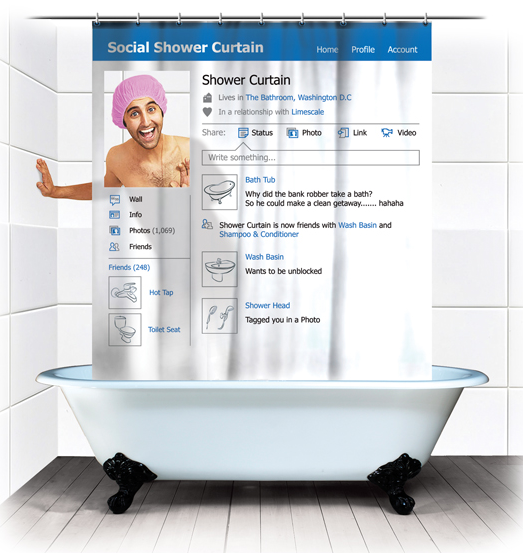 The next best thing to watching your friends take showers on Facebook.