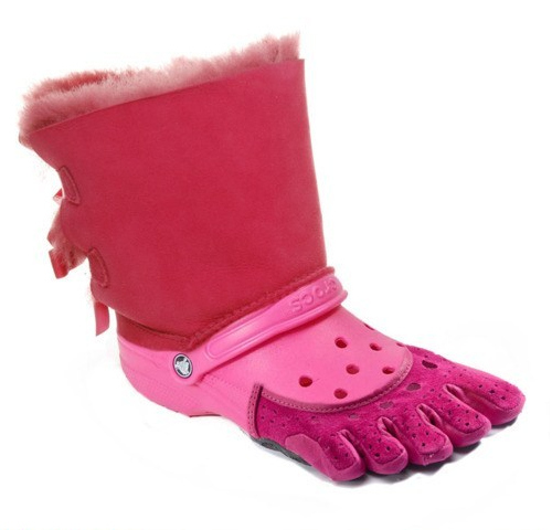 Now you can wear all of your ugliest shoes at the same time.