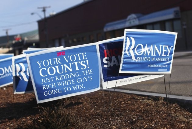 If election signs told the truth about today's primary.