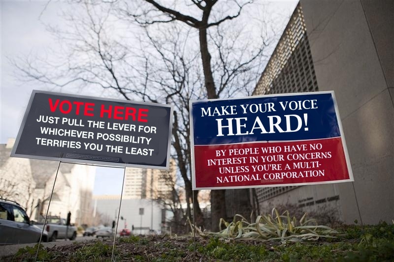 If election signs told the truth about today's primary.