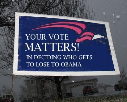 If election signs told the truth about today's primary.