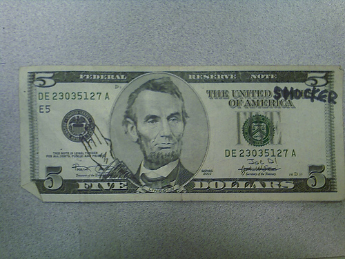 11 more impressive examples of creatively defaced currency.