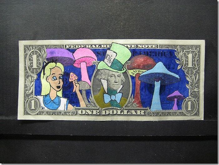 11 more impressive examples of creatively defaced currency.