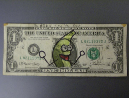 11 more impressive examples of creatively defaced currency.