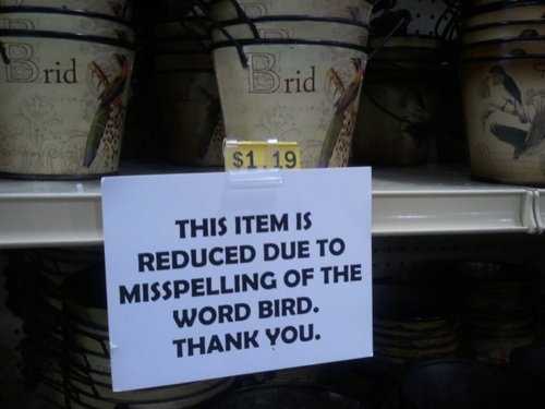 Our 40 favorite spelling errors of all time.