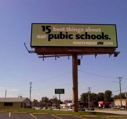 Our 40 favorite spelling errors of all time.