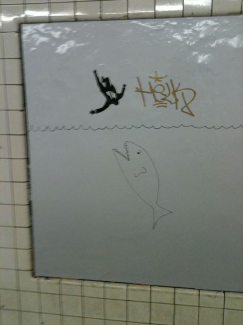 The most clever ways to deface a subway advertisement for "Mad Men."