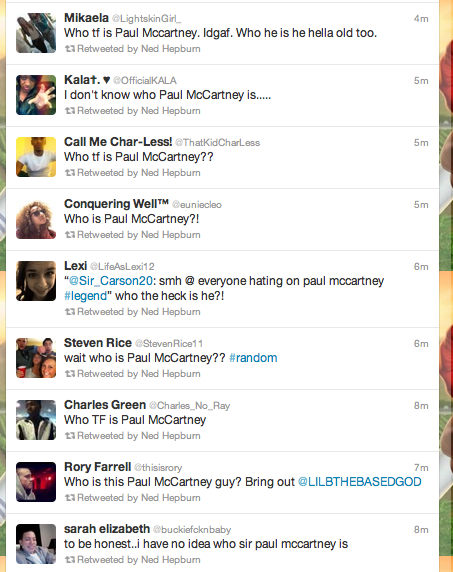 What it looks like when people on Twitter can't identify the most famous rock star in history.