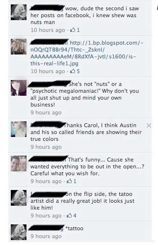 Amazingly awful tattoo leads to amazingly public Facebook breakup.