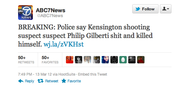 Local news Twitter typo accidentally makes tragedy extremely gross.