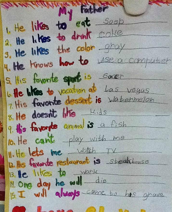 9 unintentionally threatening notes and drawings by children.