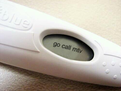 How a positive pregnancy test looks to a teenager.