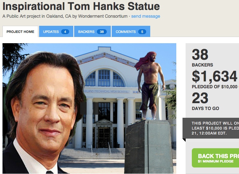 Witness the most brilliantly insane Kickstarter project involving statues of America's favorite movie star.