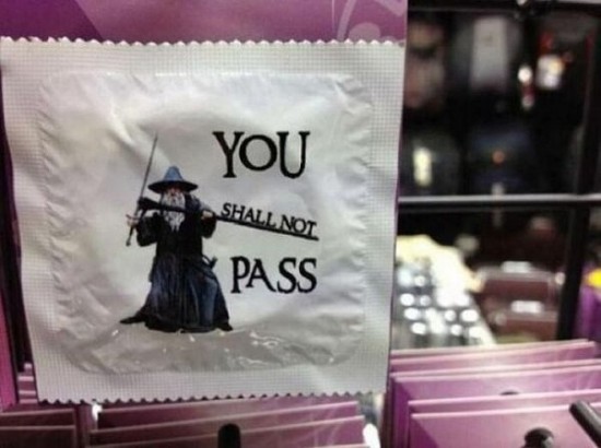 A condom for people too nerdy to ever need a condom.