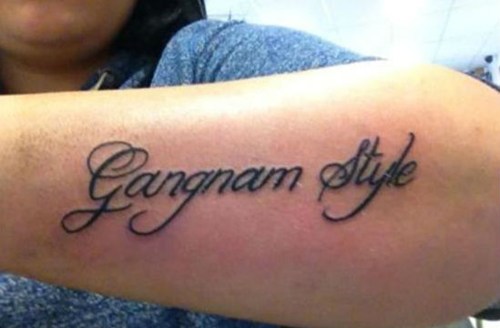 Person gets music tattoo they'll regret 15 minutes from now.
