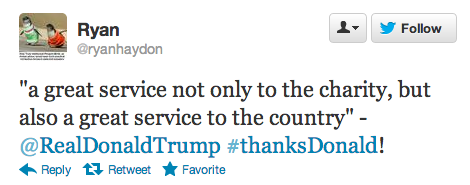 Massive number of Twitter users now shaming Donald Trump into being a decent human being.