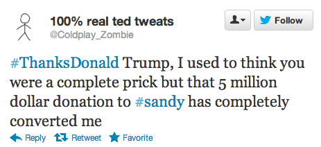 Massive number of Twitter users now shaming Donald Trump into being a decent human being.