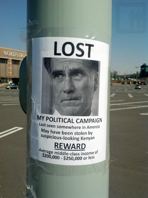 The 2012 election summed up in one brilliant flyer.
