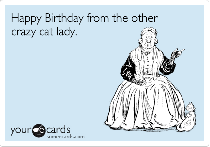 happy birthday cat funny. Funny Birthday Ecard: Happy