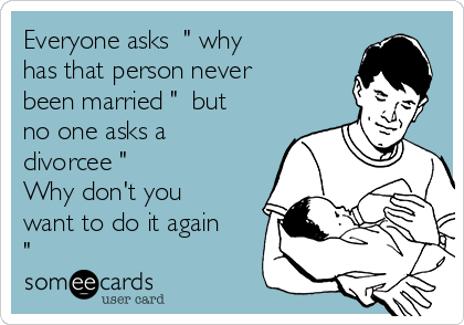 Dating someone that has never been married