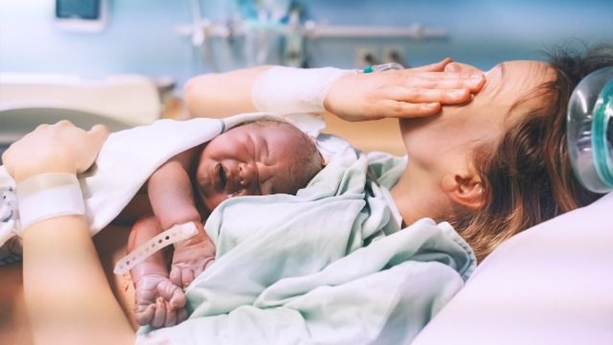 BF reveals to GF that he knows the baby isn't his right after she gives birth. CONCLUDED